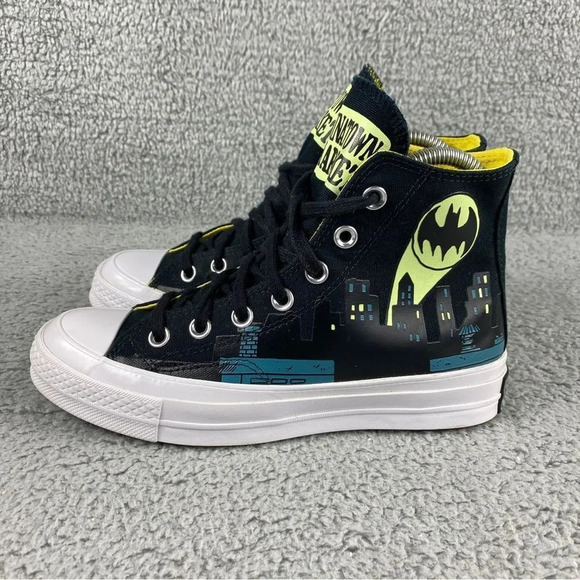 Converse dc comics x Chinatown Market x Chuck 70 Hi Gotham City Glow In Drk Shoe - Picture 5 of 15